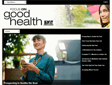 Tablet Screenshot of focusongoodhealth.com